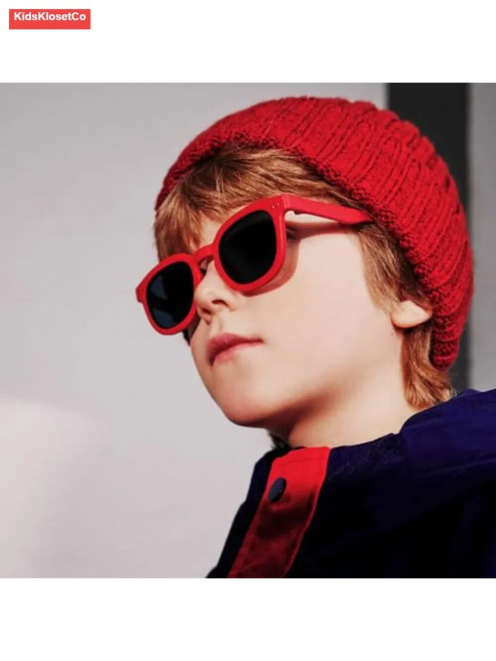 Kids Square Polarized Sunglasses Flexible TR90 Frame UV400 Protection
